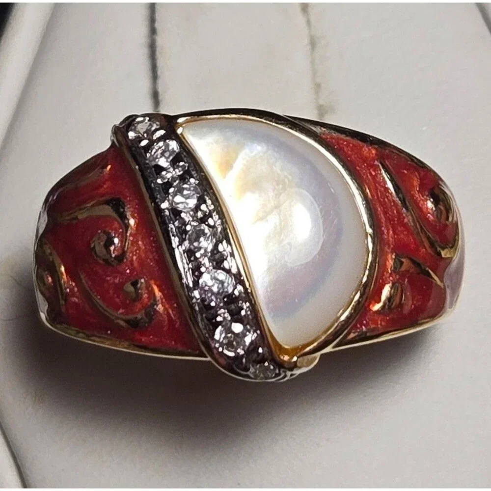 Vintage sterling silver ring sz 8